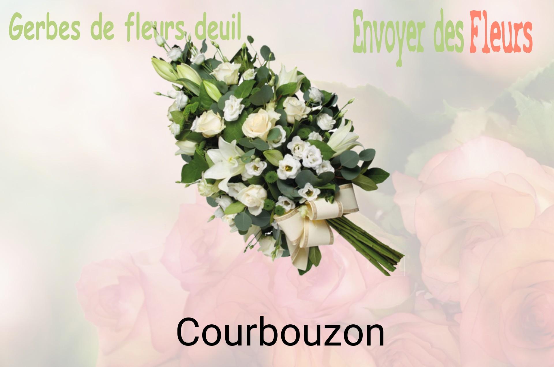 Gerbe de fleurs de deuil livrée à Courbouzon